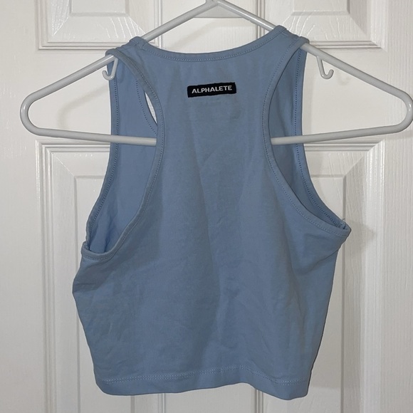 Alphalete Essential Crop Tank - Ice Blue - Picture 2 of 4